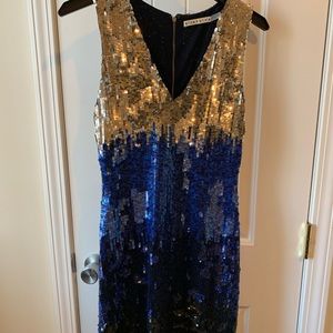 Alice + Olivia Mini Sequin Cocktail Dress